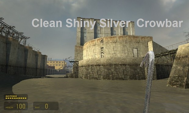 Clean Silver Shiny Crowbar