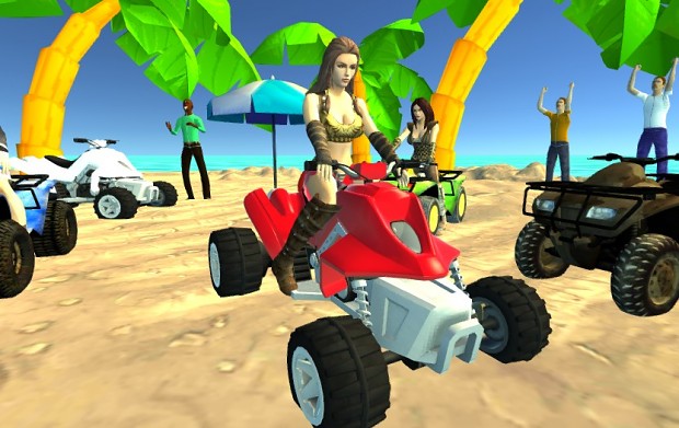 3D Quad Racing Girls 1 3