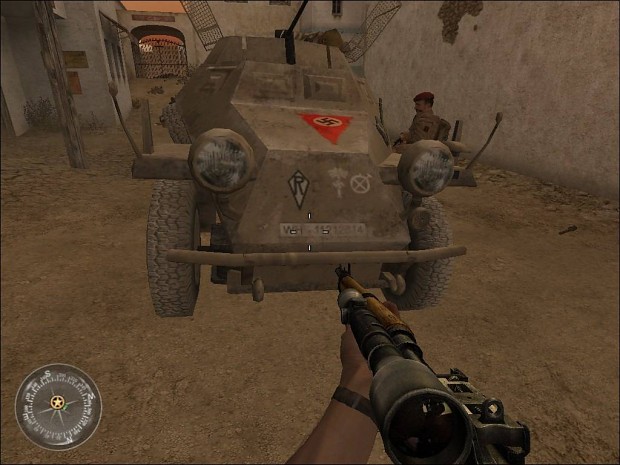 War_Crimes's desert German armoredcar (Skin)