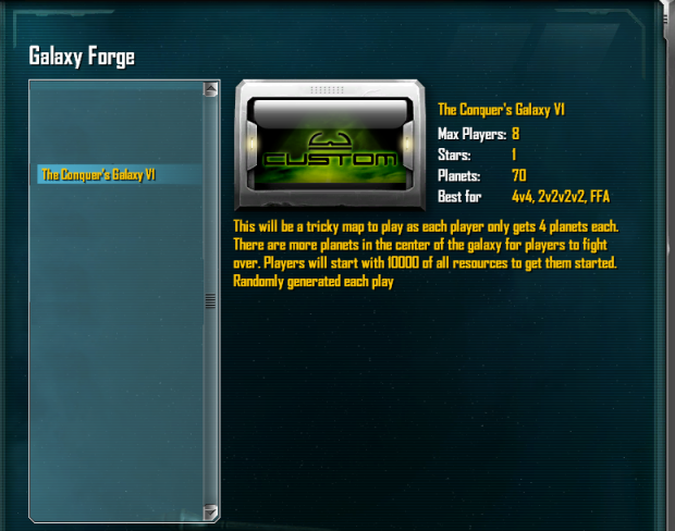 sins of a solar empire galaxy forge maps not showing
