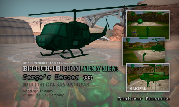 Bell UH 1H from Army Men: Sarges Heroes