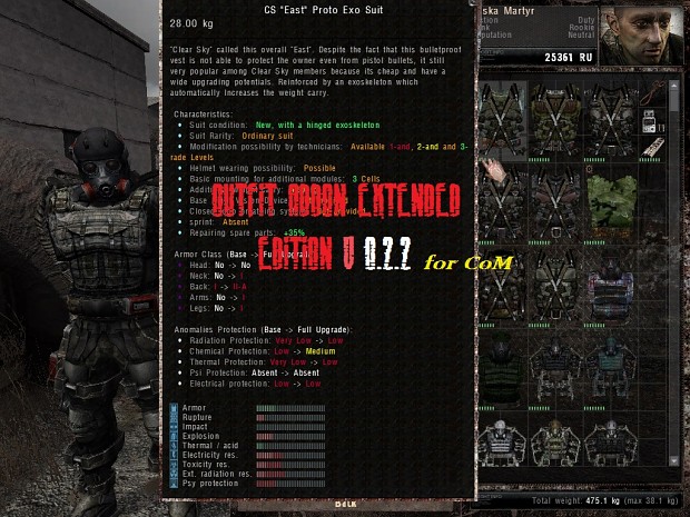 Outfit Addon Extended Edition v0.2.3.1 for CoM