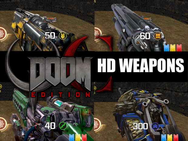 Quake Champions Doom HD Weapon Sprites