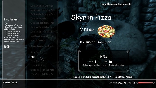 Skyrim Pizza - Special Edition