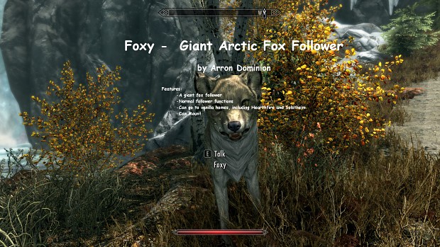 Foxy - Giant Arctic Fox Follower - Special Edition