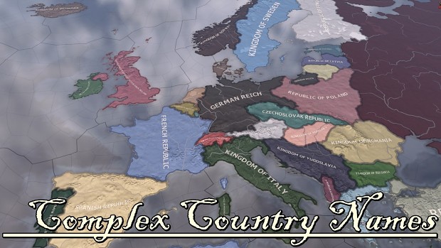 Complex Country Names [ Ironman Compatible ]