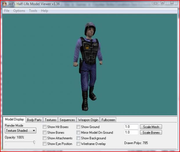 Jed's Half-Life Model Viewer 1.36