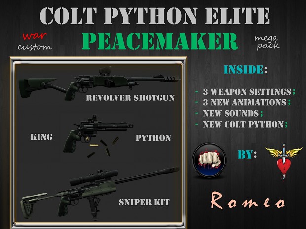 Colt Python Elite WAR custom   Peacemaker