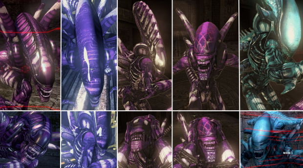 [ALIENS] Purple Xenomorphs + Blue Praetorian