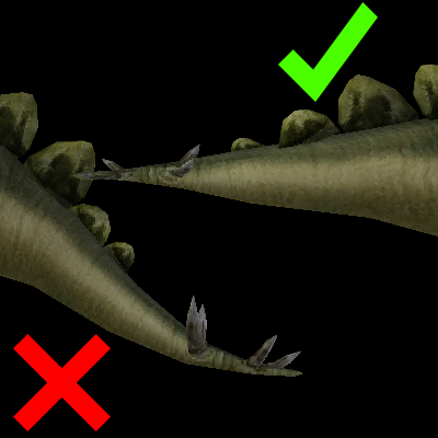 Stegosaur Tail Fix