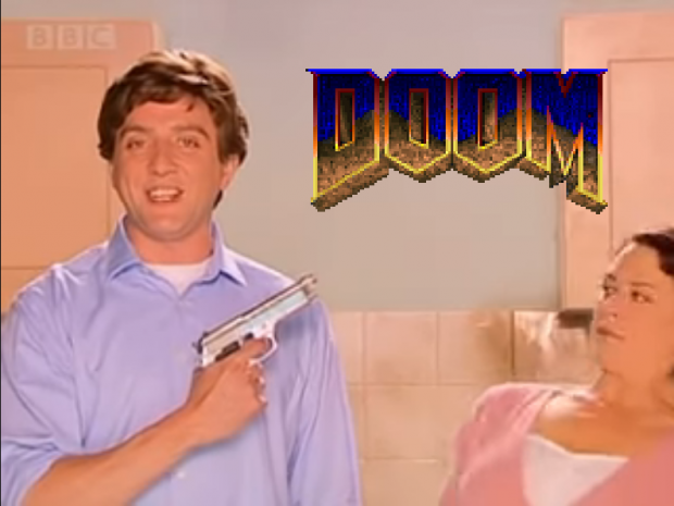 Derek bum: Doom edition (Kitchen gun)