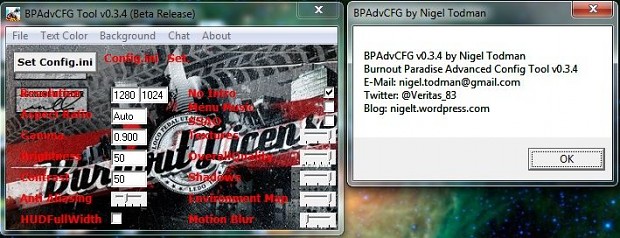 BPAdvCFG – Burnout Paradise Advanced Config Tool v0.3.4