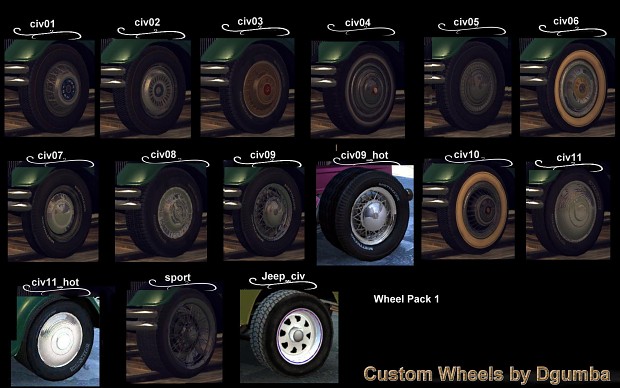 Wheel Pack 1 by Dgumba