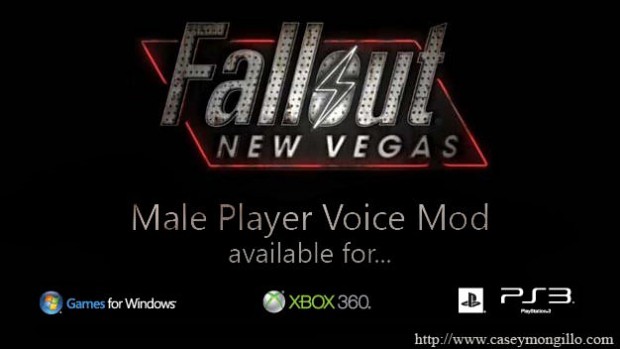 Fallout New Vegas Male Player Voice Mod