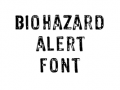 Biohazard Alert Font
