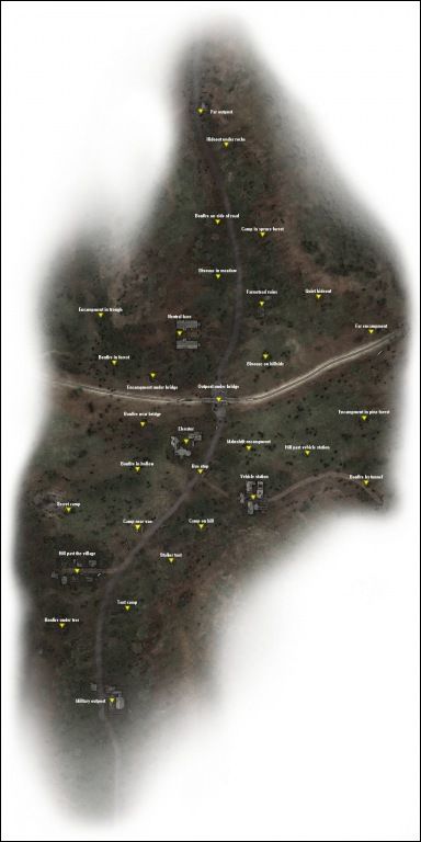 PDA map with point names - Cordon 1.1
