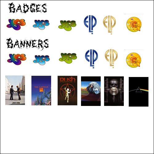 Visba's Prog Rock Badges & Banners