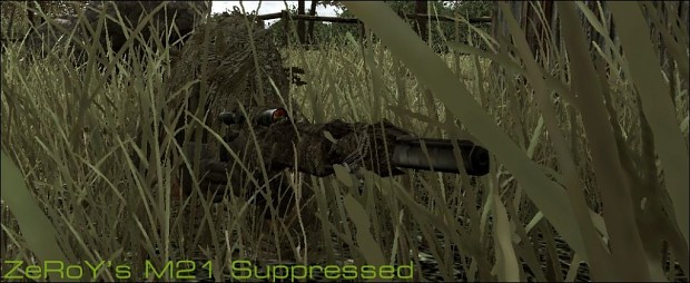 m21 suppressed sniper rifle