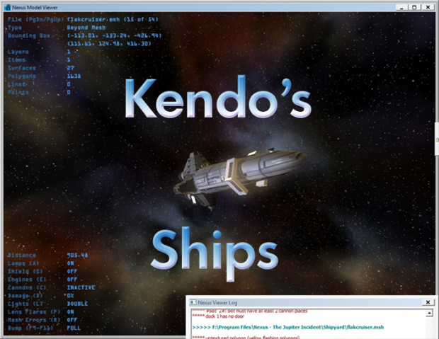 The ships from Kendo's Shipyard