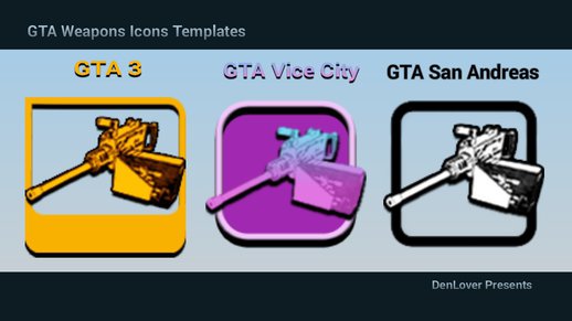 GTA Weapons Icons Templates