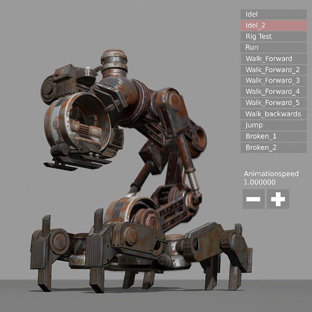 Mech Neck Walker - Blender Game Engine And Unity 3D