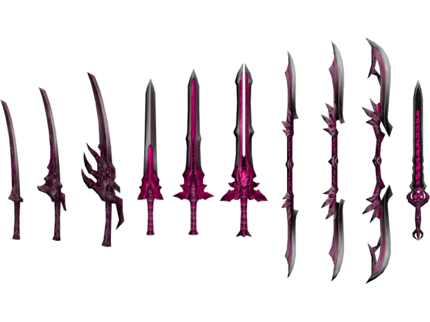 Pink Elemental Swords