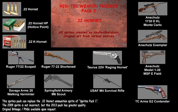 Red-Tec Weapon Sprites (.22 Hornet)