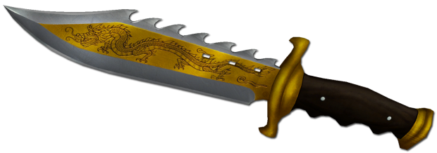 CSO2 Golden Hunting Knife