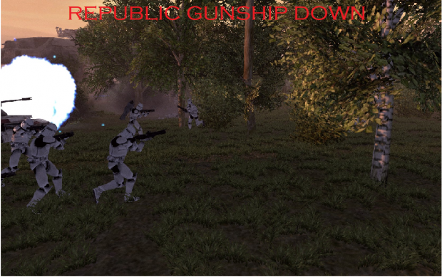 Republic Gunship Down