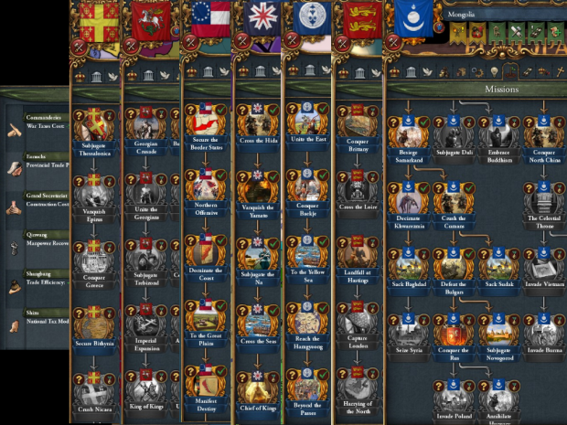 More Missions: Extended Timeline
