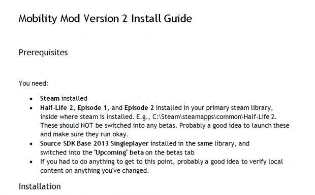 Mobility Mod Version 2 Install Guide