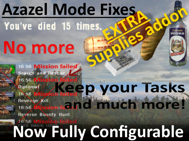 Azazel Fixes: Keep Tasks and much more + Configurable [COC 1.4.22]