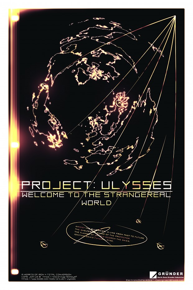 Project Ulysses Promo Art Poster. DIY Print Size.