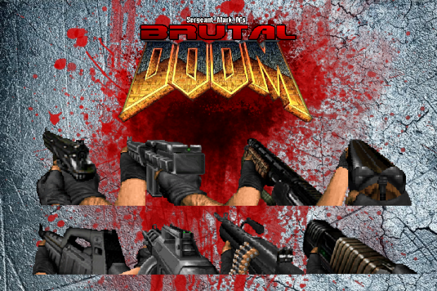 Brutal Doom v21 Gold - Side View Weapon Sprites