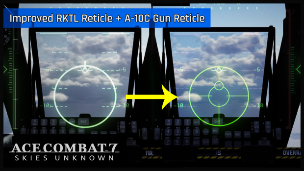 Improved RKTL reticle + A-10C gun reticle
