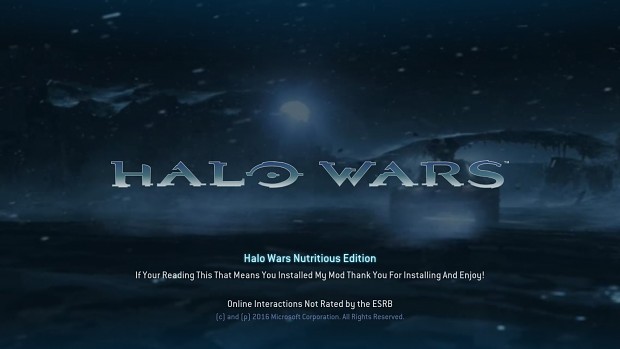 Halo Wars Nutritious Edition