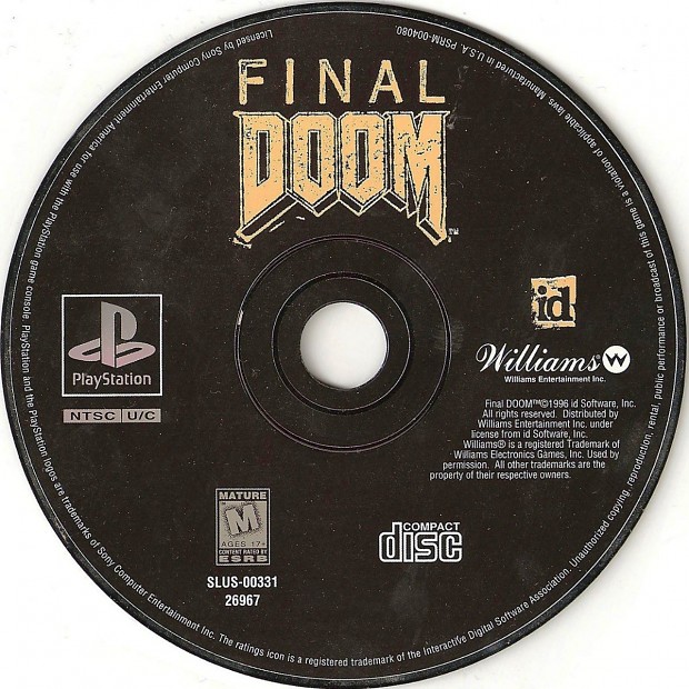 Doom Redbook CD Audio (PSX and 3DO music)
