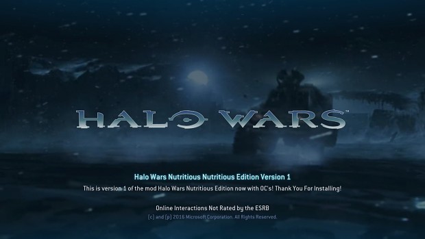 Halo Wars Nutritious Edition Verison 1