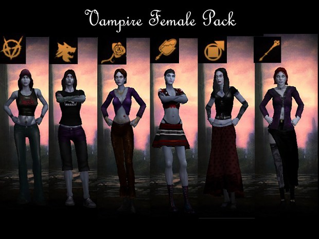 vampire Female Pack  by Marius217