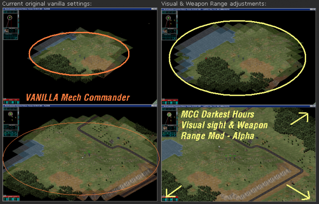 MC/MCG Optional visual sight & weapon range mod