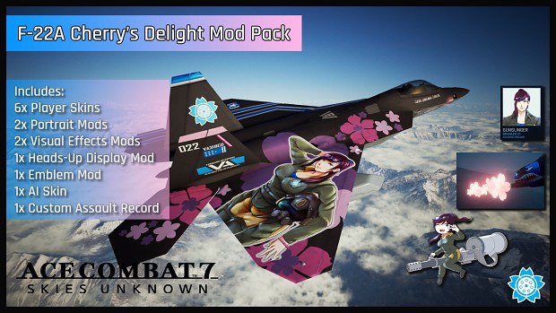 F-22A Cherry's Delight Mod Pack