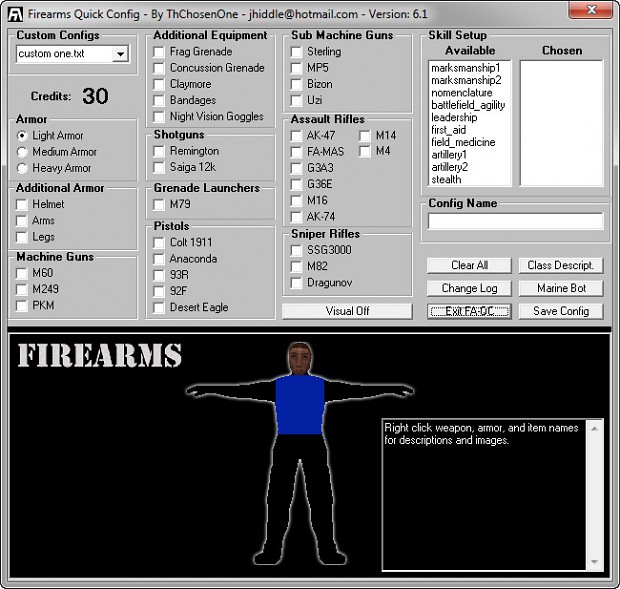Firearms Quick Config 6.1