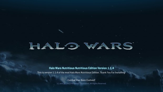 Halo Wars Nutritious Edition Version 1.1.4