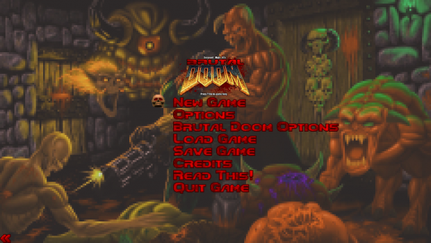 Doom main menu custom image