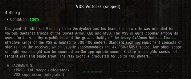 VSS Vintorez Scoped Variant Name Change