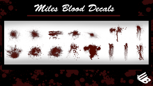 Miles Blood Decals