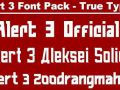 Official RA3 Font Pack