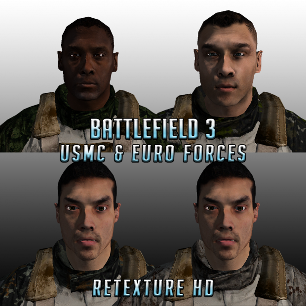 BF3 Usmc and Euro Forces (Retexture HD)
