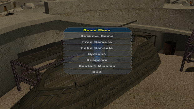 Console Version Menus and Buttons