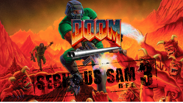 Serious Sam 3 Dual Barrel Mod to Doom